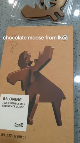 chocolate moose from Ikea #ikea #moose #chocolate #treat #sculpture #fyp #treatyourself