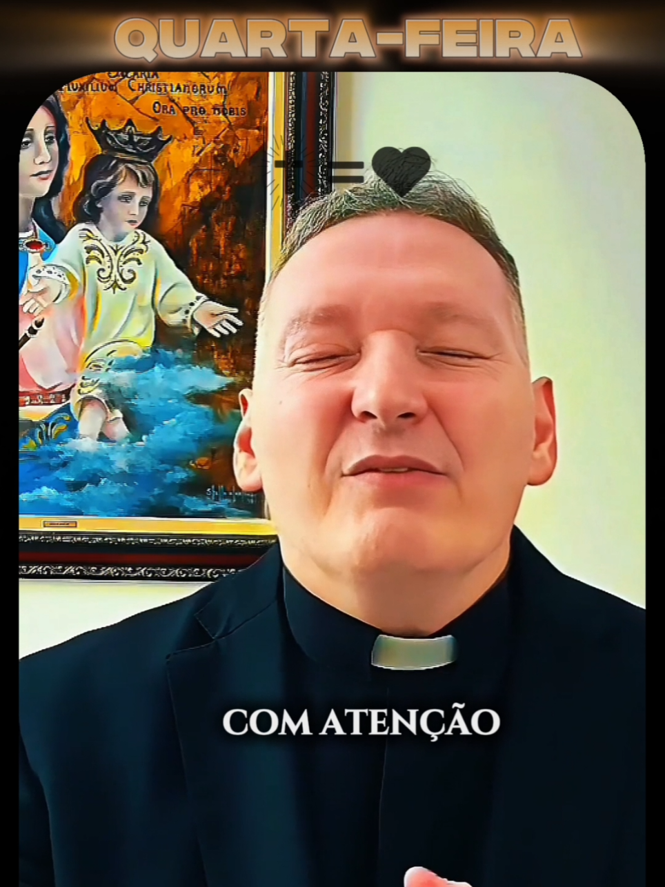 Quarta-feira chegou! Comece o dia com essa oração que vai renovar sua fé! #oração #quartafeira #padremarcelorossi #catolicos #oraçãododia 