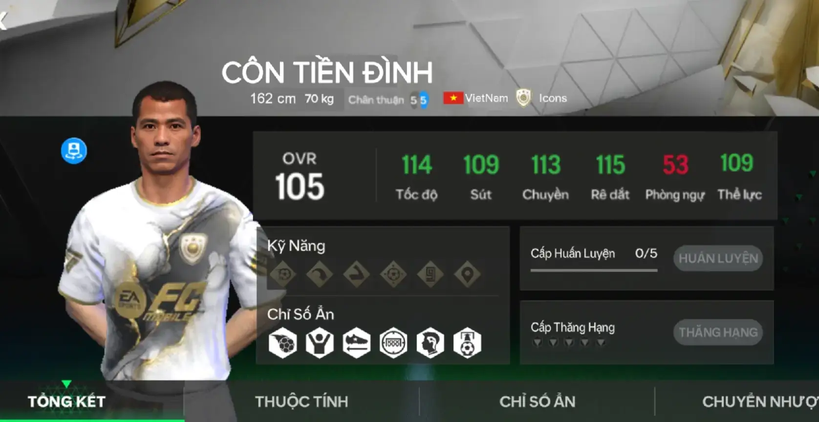 Cầu thủ CÔN TIỀN ĐÌNH vị trí CAM có OVR 105 #contiendinh #fcmobile24 #thecauthubongda #xuhuongtiktok #phuonghuuduong 