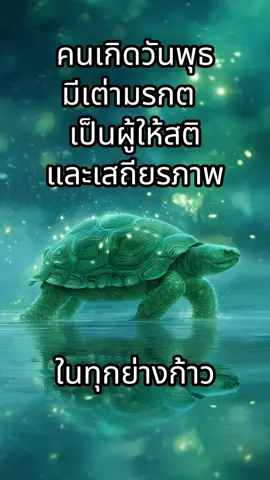 คนเกิดวันพุธมีเต่ามรกตเป็นผู้ให้สติ และเสถียรภาพ #โชคดี #พลังบวก #โชคลาภ #วันพุธ #สีเขียว #สายมูเตลู #ความเชื่อ #สายมู #เสริมดวง #มรกต #เต่า 