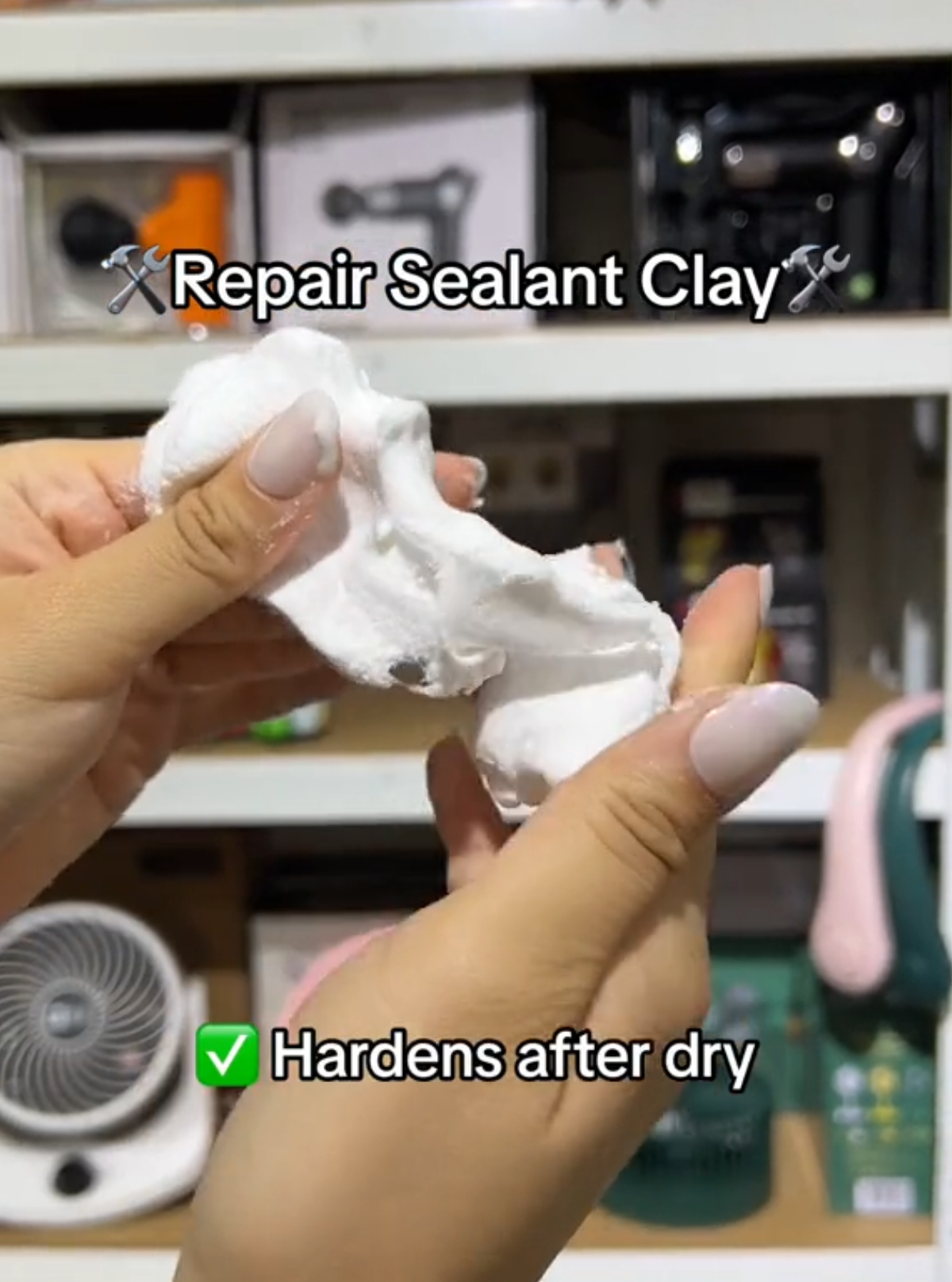 Hole? Crack? No problem! This sealant clay fixes it all 💪🧱 #diyrepair  #bruneifyp #bruneitiktok #hariharienterprise #homerepair 