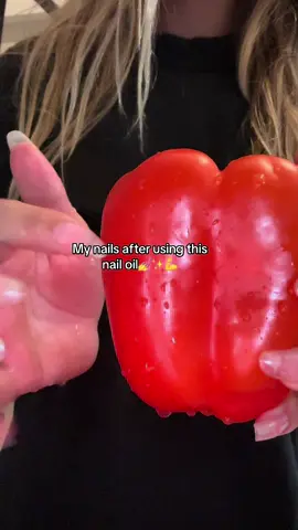 This actually saved my nails 😫 a must have #nails #strongnails #nailoil #nailgrowth #nailgrowthjourney 