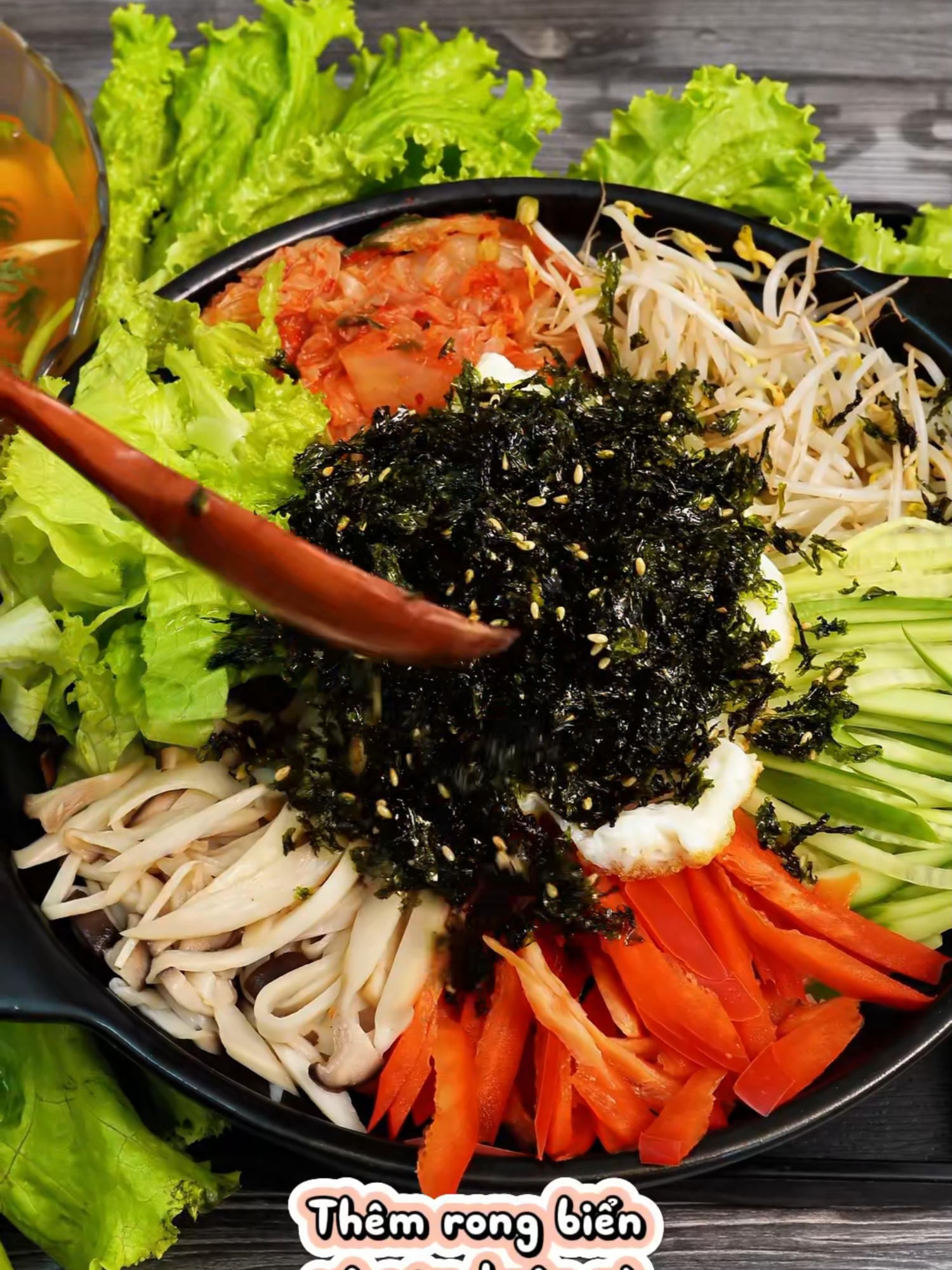 Mukbang cơm trộn rong biển & canh kim chi #Miloondiet #vtmqn #vtmgr #nhamiho #rongcanxi #rongbientron