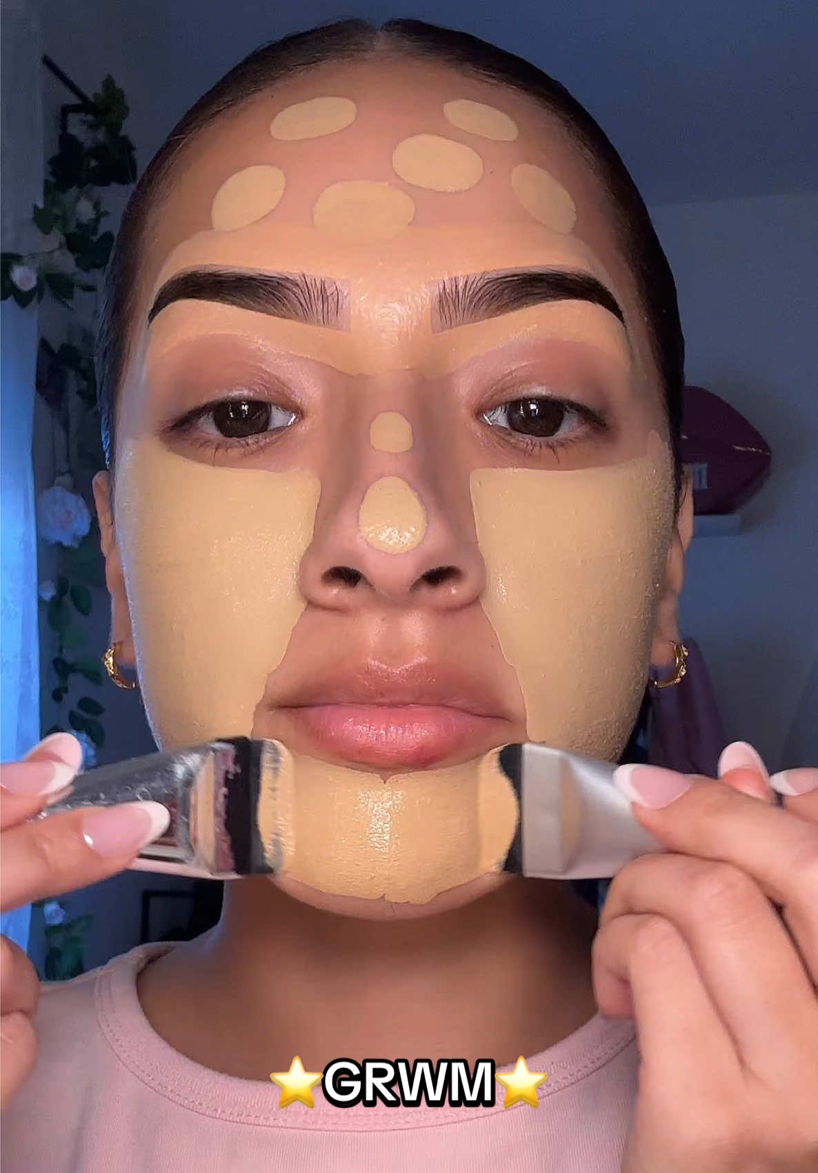 ⭐️GRWM⭐️ Products are in my Amazon storefront, link is in my bio🫶🏻 @Benefit Cosmetics the porefessional foundation  @SHEGLAM liquid bronzer  @essence.cosmetics color corrector  @Persona Cosmetics blush stick @cilrofelrbeauty peel off lip stain @e.l.f. Cosmetics hydrating camo concealer  @LA COLORS Cosmetics ultimate cover concealer  SHEGLAM setting powder  @wetnwildbeauty loose setting powder ESSENCE luminous bronzing powder  @Beauty Creations Cosmetics pressed powder  @mcobeauty us blush @Morphe Cosmetics eyeshadow palette  MCOBEAUTY stamp eyeliner  @Smashbox Cosmetics mascara  @Lilly Lashes lashes WETNWILD lip stain pen @moiracosmetics lip gloss  @milkmakeup hydro setting spray  #makeup #makeuptutorial #MakeupRoutine #grwm #grwmmakeup #grwmroutine #amazon #amazonfinds #amazonmusthaves #makeupinspo #makeupideas 