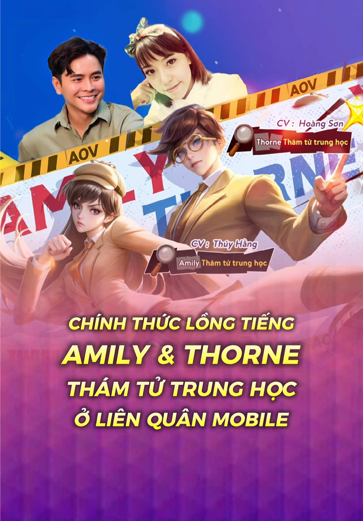Chính thức lồng tiếng Việt cho Skin Amily và Thorne Thám Tử Trung Học ở Liên Quân 🕵️ #lienquan #LiênQuân #lienquanmobile #liênquânmobile #Archangel2909 #GamingOnTikTok #lienquanmobile_garena #AmilyThamTuTrungHoc_AUG #ThorneThamTuTrungHoc_AUG