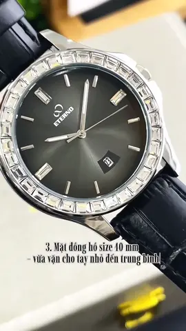 ⌚ Giải đáp các câu hỏi về mẫu đồng hồ nam dây da E25-0064 viền đính đá thu hút của quý khách hàng 💖 #Eterno #donghochinhhang #donghonam #sangtrong #thuhut 