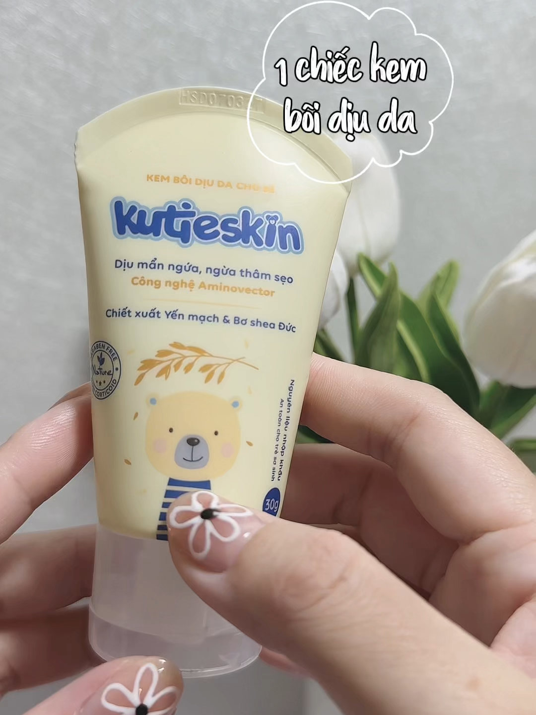 1 chiếc kem bôi dịu da dành riêng cho em bé hay bị mẩn ngứa, muỗi đốt, hăm da🍼 #kutieskin #kemdiuda #manngua #muoidot