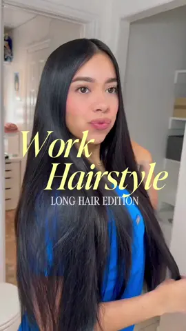 Quick & easy work up do ✨💕 #hairstyles #workhairstyle #healthcarehairstyles #longhair 