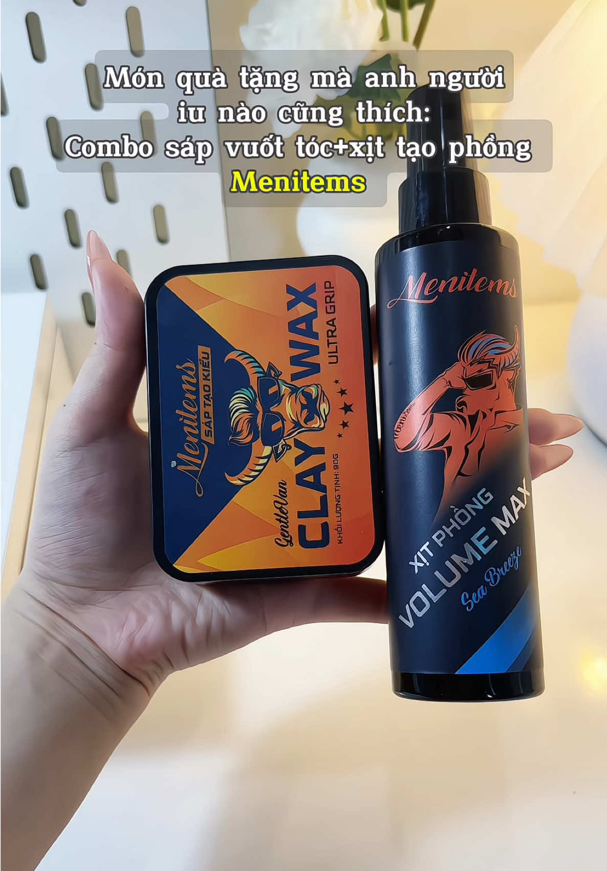 Thỉnh thoảng chiều người iu tí có làm sao 😂 #sapvuottoc#xittaophongtoc#quatangnguoiyeu#saptaokieu#menitems