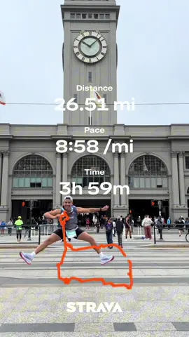 sub 4 baby #sfmarathon #marathon #Running #strava