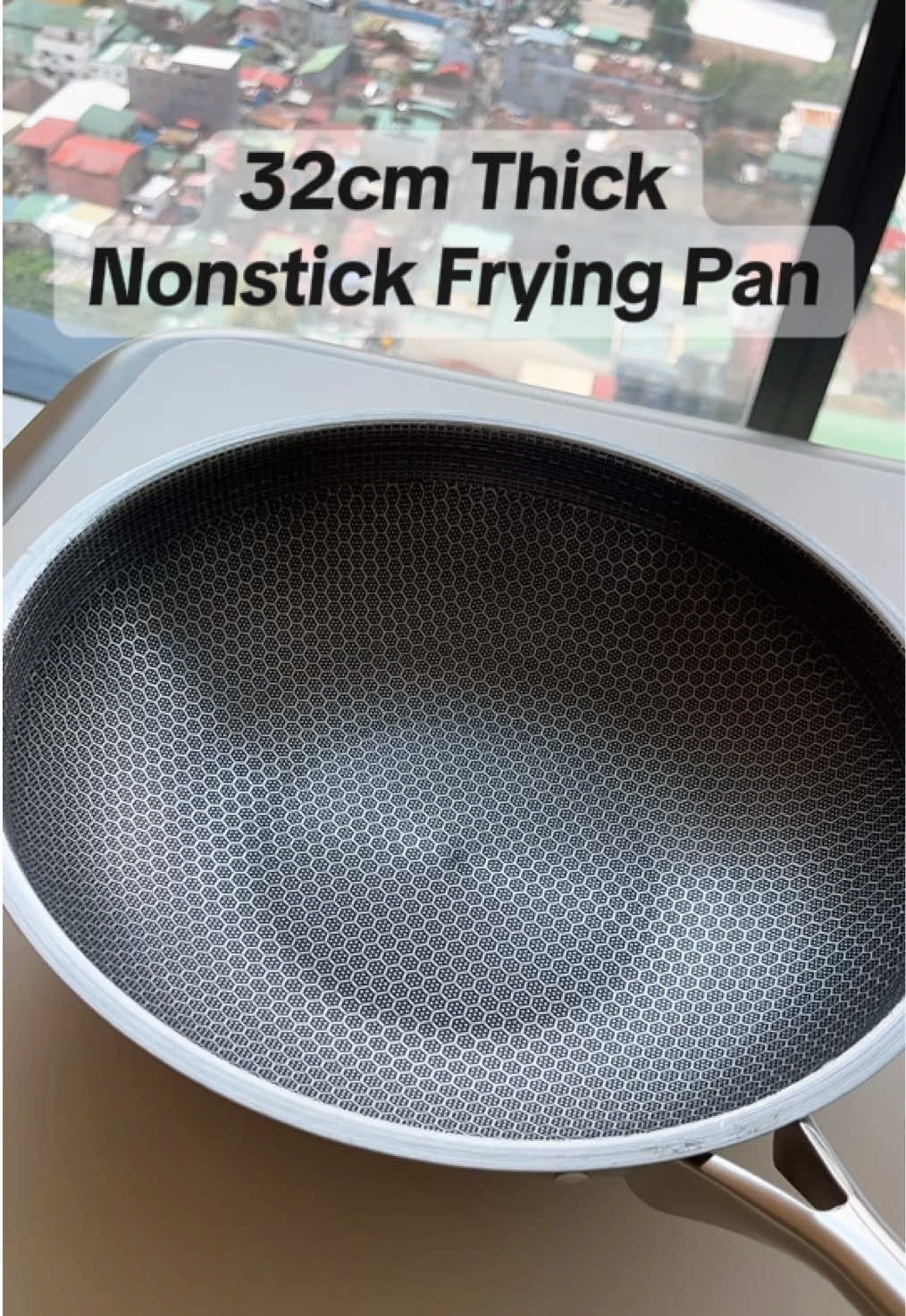 32cm Stainless Steel Honeycomb Nonstick Frying Pan – Shallow Skillet Wok, Induction Compatible Description: Cook like a pro with this 32cm Stainless Steel Frying Pan featuring a unique honeycomb nonstick surface for even heat distribution and effortless food release. Ideal for frying, sautéing, and stir-frying, it’s compatible with all stovetops – including induction! 💡 Key Features: ✔ Honeycomb Nonstick Surface – Scratch-resistant & reduces oil use ✔ Durable Stainless Steel Body – Rust-resistant, warp-free, and long-lasting ✔ Wide 32cm Cooking Area – Great for family-sized meals ✔ Shallow Skillet/Wok Design – Versatile for multiple cooking styles ✔ Induction, Gas & Electric Stove Compatible ✔ Ergonomic Handle – Stay-cool and comfortable to grip Perfect for everyday cooking with professional-grade performance and easy cleanup!   #fortunegod #fortunegodphilippines #fryingpan #frying #nonstick #thick 