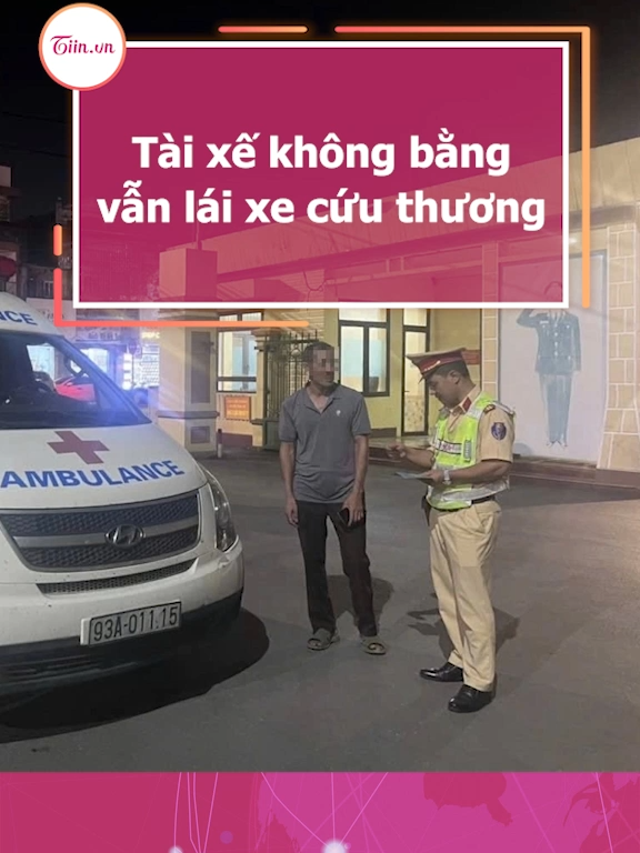 Tài xế không bằng vẫn lái xe cứu thương #tiinnews