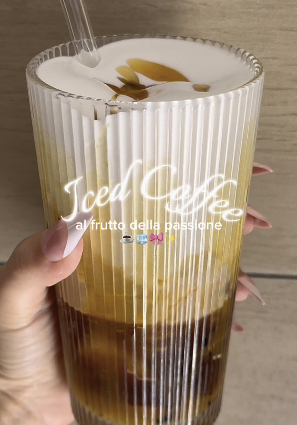 Particolare ma buono ☕️ #coffeeroutine #coffeerecipe #coffeeideas #icedcoffeerecipe #icedcoffe 