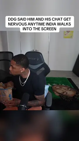 DDG SAID HIM AND HIS CHAT GET NERVOUS ANYTIME INDIA WALKS INTO THE SCREEN #ddg #indialove #intoodeep #twitchclips  