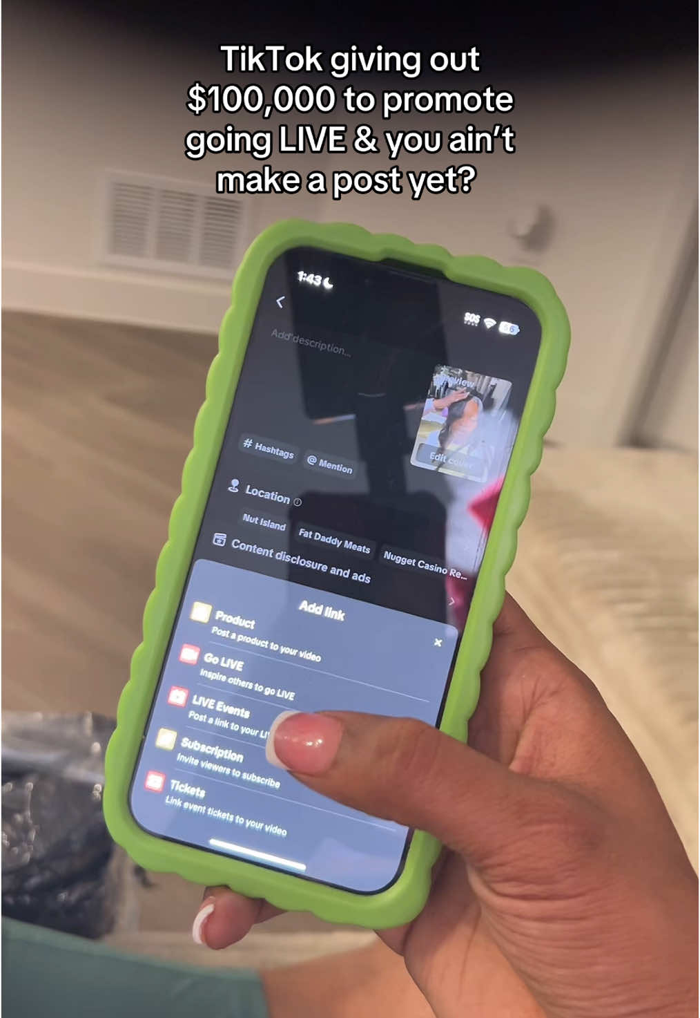 You trying to find a way to make this money by tomorrow anddd you still ain’t make a post about promoting TikTok LIVEEEE yet 😭😭😭 #LIVEIncentiveProgram #LIVEIsEasy #PaidPartnership 