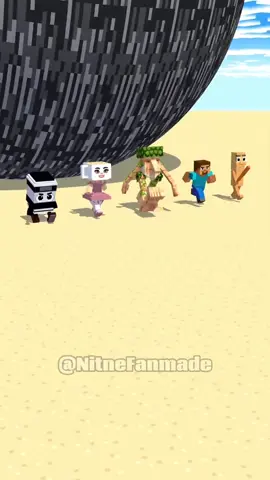 Steve Becomes Herobrine And Help Tung Tung Tung Sahur Running Away From Big Ball with friends!