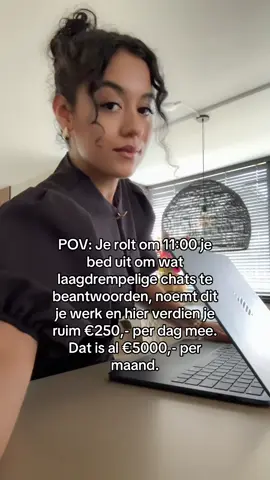 Er zijn veel bedrijven die opzoek zijn naar iemand die simpele chats willen beantwoorden die binnen komen, omdat ze zelf daar geen zin of tijd voor hebben omdat ze hun eigen expertise willen uitwerken. #fyp #sidehustle #onlineondernemen