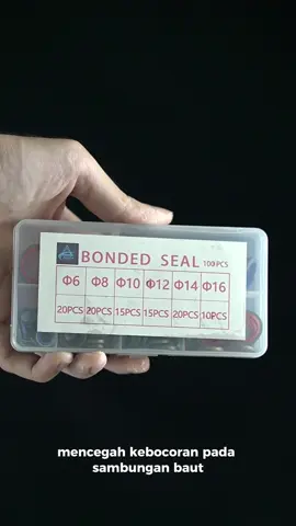 Setiap baut ada pasangannya! Nah untungnya ada barang ini biar baut lebih rapet dan mencegah kebocoran😎❤️‍🔥 #fyp #fypdong #foryoupage #fypシ゚ #checkoutnow #belanjaditiktok #tiktokshopindonesia #oringseal #spareparts #alatbengkel #oring #baut #bengkel #perkakasbengkel #toolsviral 