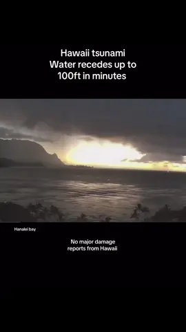 Tsunami footage from Hawaii receding water #tsunami #hawaii #tsunamiwarning #nature #wow 