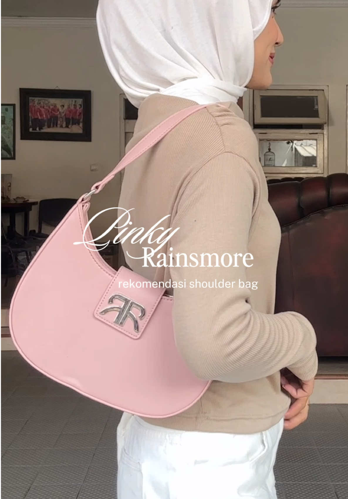 ini tas pinkeuu pertama akuuuu💗🎀 #shoulderbag #tas #Rainsmore #tasbahu #taswanita #belilokal #fyp 