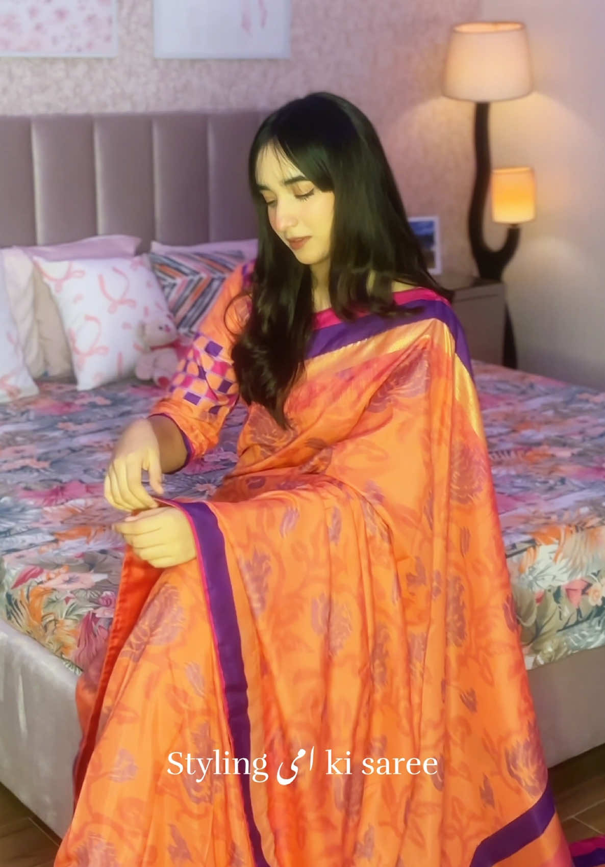 Styling Ammi ki Saree ⭐️ #viral #viralvideo #tiktok #trending #grwm #fyp #foryoupage #foryou #tiktokviral #viraltiktok #fashiontiktok #fashion #OOTD #dress #saree 