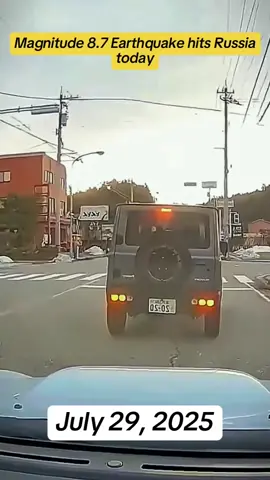 July 29, 2025 - Magnitude 8.7 Earthquake hits Russia today #earthquake #magnitude #disaster #severeweather #weather #news #strikes #today #Russia #foryou #viral 