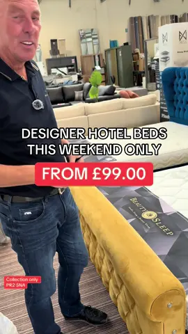 WHEN THERE GONE THERE GONE!  DESIGNER HOTEL BEDS from £99.00 first two customers on Saturday get free mattresses with them! #WeekendSale #supersale #preston #blackpool #uktiktok #bed 