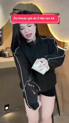 Áo khoác gió dù 2 lớp sọc kẻ 