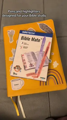 What pens and highlighters do you use? These ones! They are so so good! They do not bleed through the pages and they might it easy to buy more 😄😆 #biblestudy #girlsgonebible #biblemate 