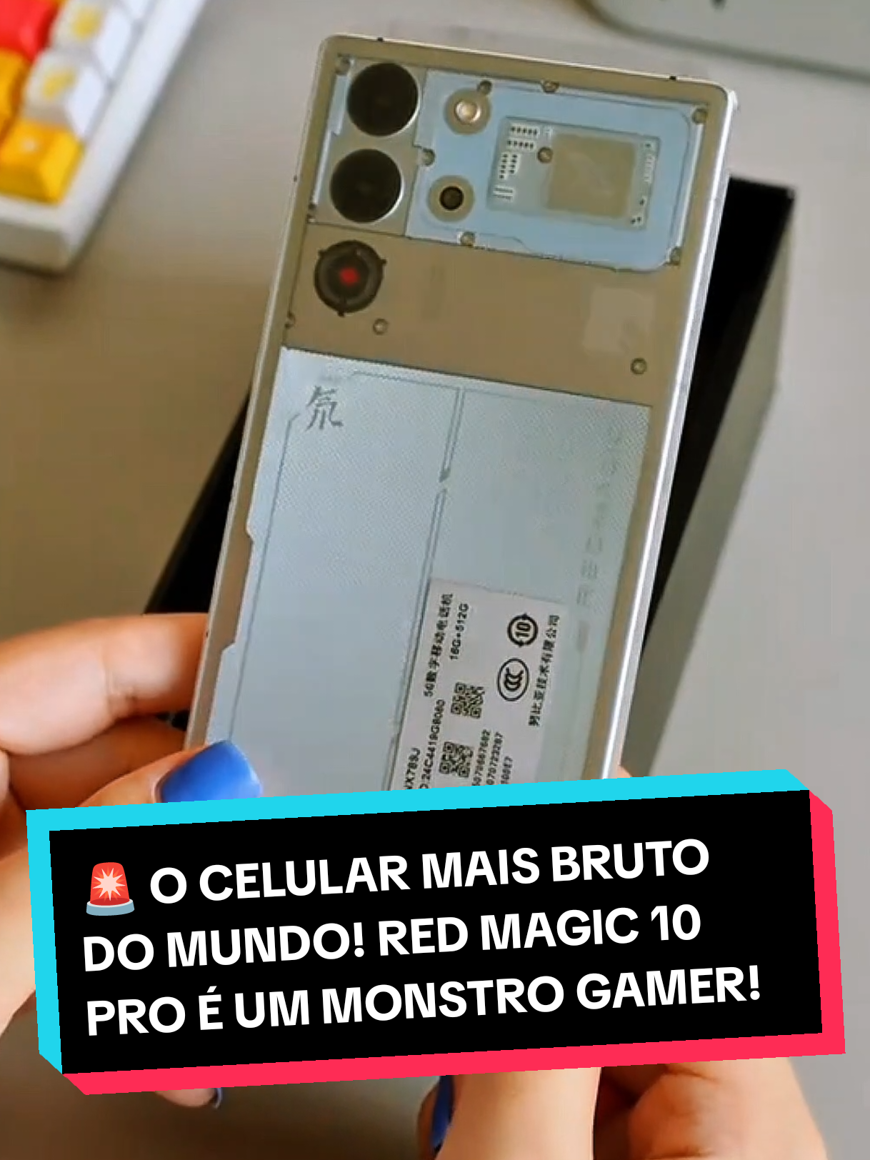 🚨 O CELULAR MAIS BRUTO DO MUNDO! RED MAGIC 10 PRO É UM MONSTRO GAMER! 💀🔥 #redmagic10pro #magic #celular #smartphone  #celulargamer  #techtok  #Gamer  #fyp  #viralizei 