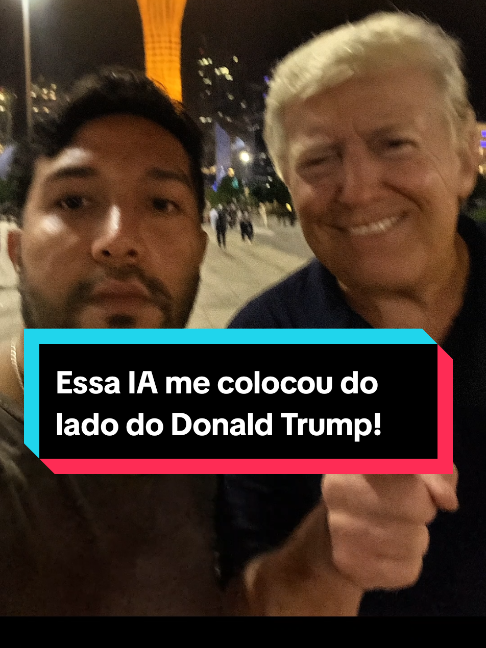 Você consegue tirar uma selfie com o Donald Trump usando o ChatGPT! Sim, isso é real. Tá rolando uma trend onde você coloca sua foto... E a IA cria uma selfie com o Trump do seu lado. O melhor? Dá pra fazer de graça! Sem pagar nada e com resultado insano. E eu te mostrei o passo a passo nesse vídeo. Assiste aí e faz o teu também! Ficou surreal. #creatorsearchinsights #donaldtrump  #trendchatgpt #fotochatgpt