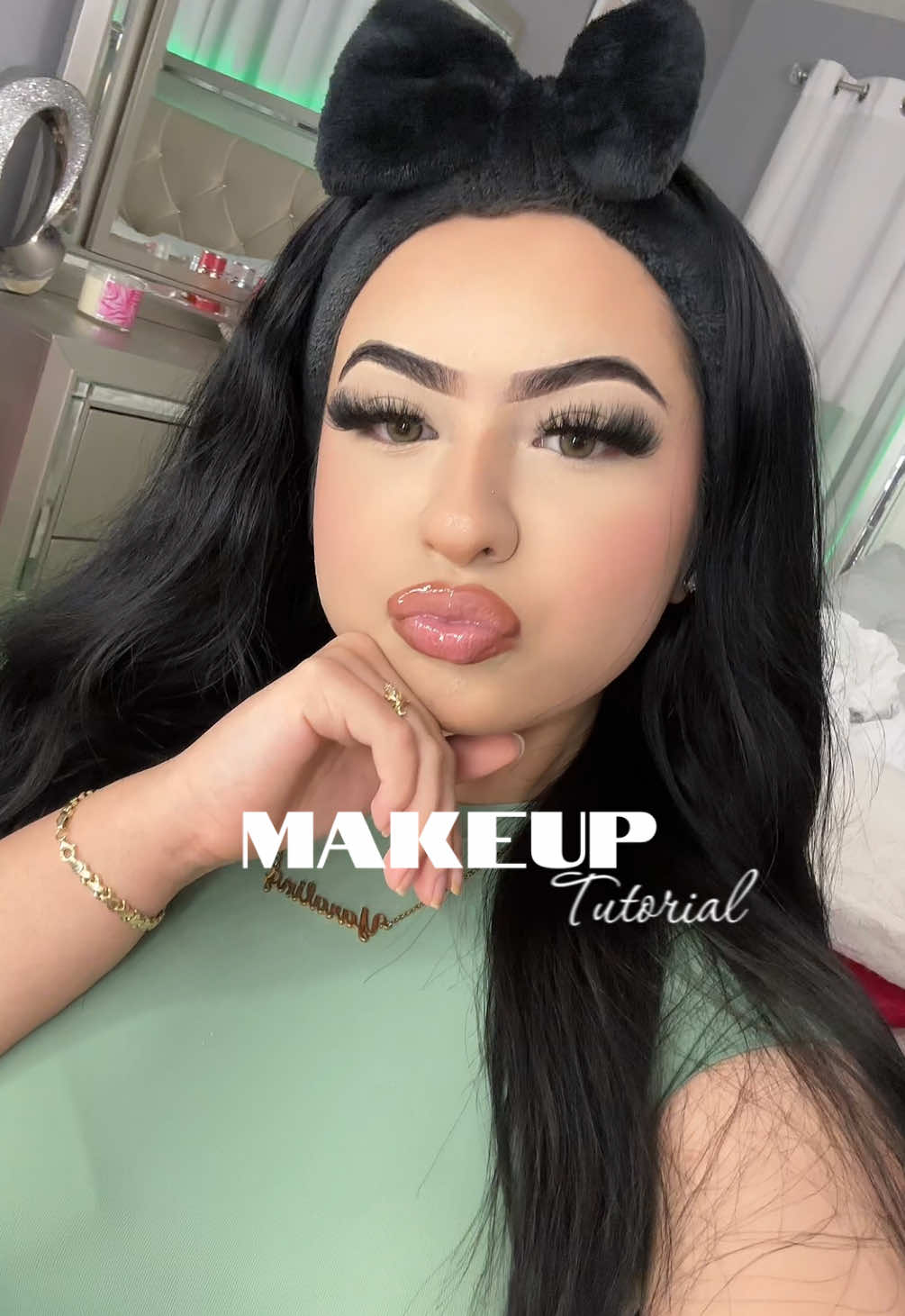 Contacts @Just4kira in muse green code “YARA” for a discount babes & pleaseee ignore my natural hair it be looking crazy #fyp #makeuptutorial #makeup #MakeupRoutine #makeuptransformation #makeuptips #makeupgrwm #grwm #grwmroutine #viral 