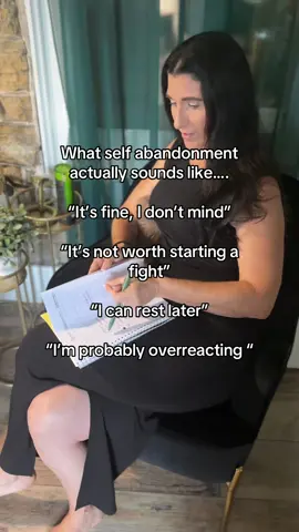 Are any of these phrases familiar??? That’s not compassion it’s self abandonment..we want to return to ourselves and allow ourselves to make decisions for what’s best for our unique and special energy with boundaries compassion and love…comment if you find yourself saying these things to yourself #selfabandonment #innerhealing #humandesigntiktok 