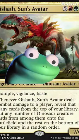 Than they say your the threat like “oh you have 2 12/12s 4 6/6s and a fliped etali”. Ya well you have a sol ring.🙄🙄🙄🙄#mtg #commander #gishaththesunavatar #fyp #lizardlizardlizard #gishath 