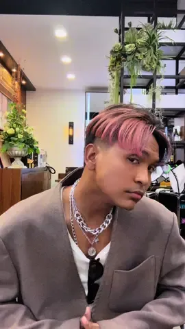 P I N K. #fyp #foryou #menhair #newhair 