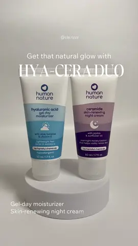 Double the moisture, double the glow✨ Meet your new skincare duo essential! #HumanNature #moisturizer #skincare #skincareroutine #skinbarrierrepair #dayandnight #bestduo #ceramide #hyaluronicacid #foryou #skincareessentials #fypシ゚ #xybca 