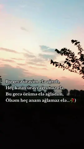 ölsəm heç kim ağlamaz, heç kime.de yük olmamışam mən bu həyatda!!🥀😏, götürənde halallıq al ✍🏻