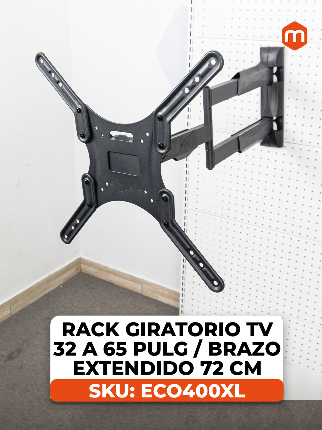 #Rack Giratorio #tv 32 a 65 Pulg / Brazo extendido 72 cm