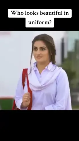 Pakistani actress in uniform #who looks beautiful??#dramatiktok 