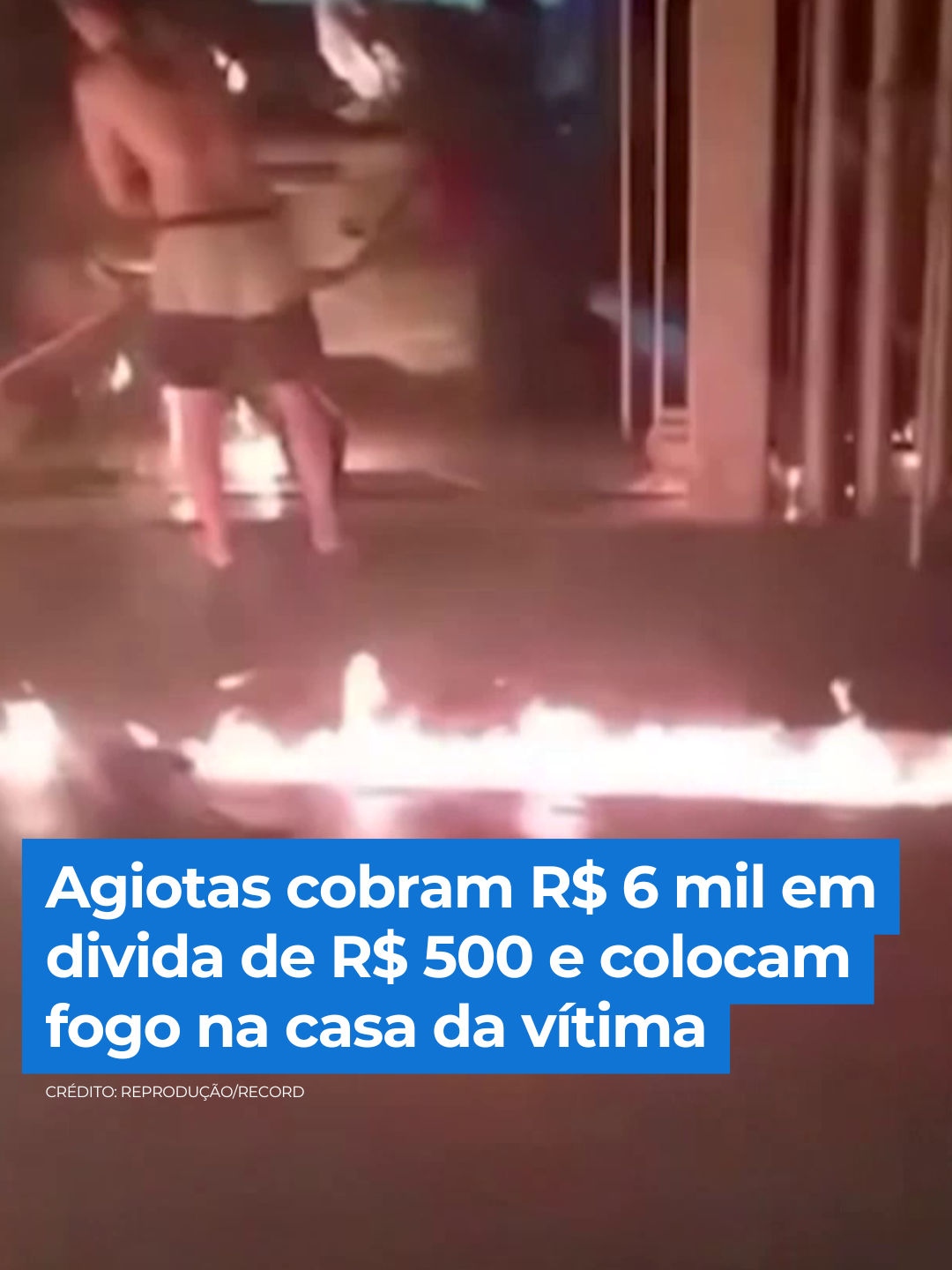 Uma mulher sofreu um ataque brutal no Espírito Santo depois de ter a casa incendiada por agiotas. A vítima, que pegou R$ 500 emprestados, já havia pago mais de R$ 6 mil, mas mesmo assim continuava sendo ameaçada pelos criminosos. Durante o ataque, a mulher, que estava grávida, perdeu o bebê. Um dos suspeitos já foi preso, enquanto outros dois, conhecidos como Gabriel e 