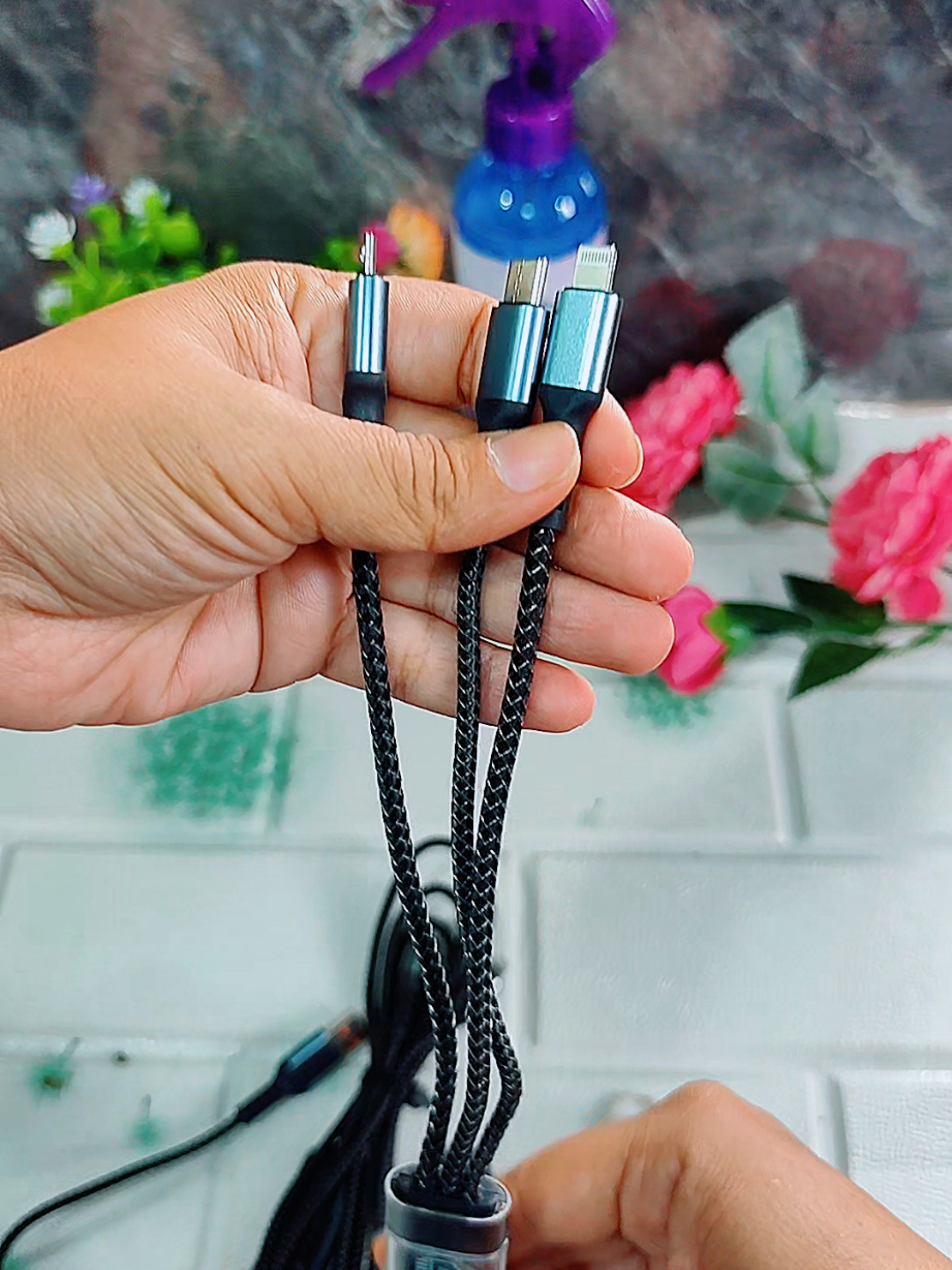 cáp sạc nhanh 3 trong 1 tự ngắt điện khi sạc đầy pin#xhtiktok #xuhuong #nhutaphoa02 #capsac #capsacnhanh #capsactudongngat #capsac3dau #capsacnhanh100w 