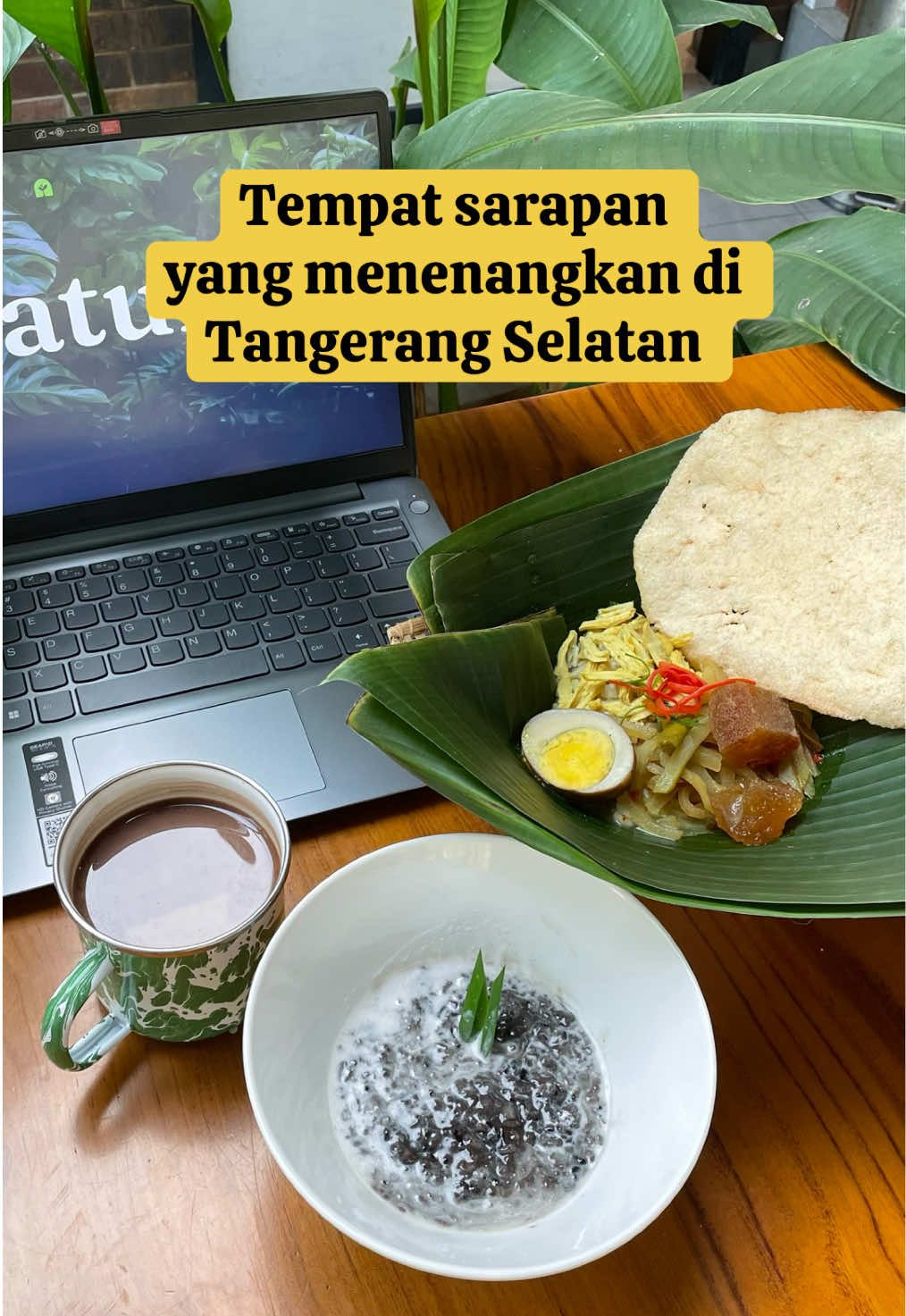 Sarapan dengan kicauan burung, udara segar, dan tumbuhan hijau yang mennyejukan. #mboktun #graharayabintaro #graharaya #restobintaro #Bintaroplacetogo #kulinertangerang #kulinertangsel   