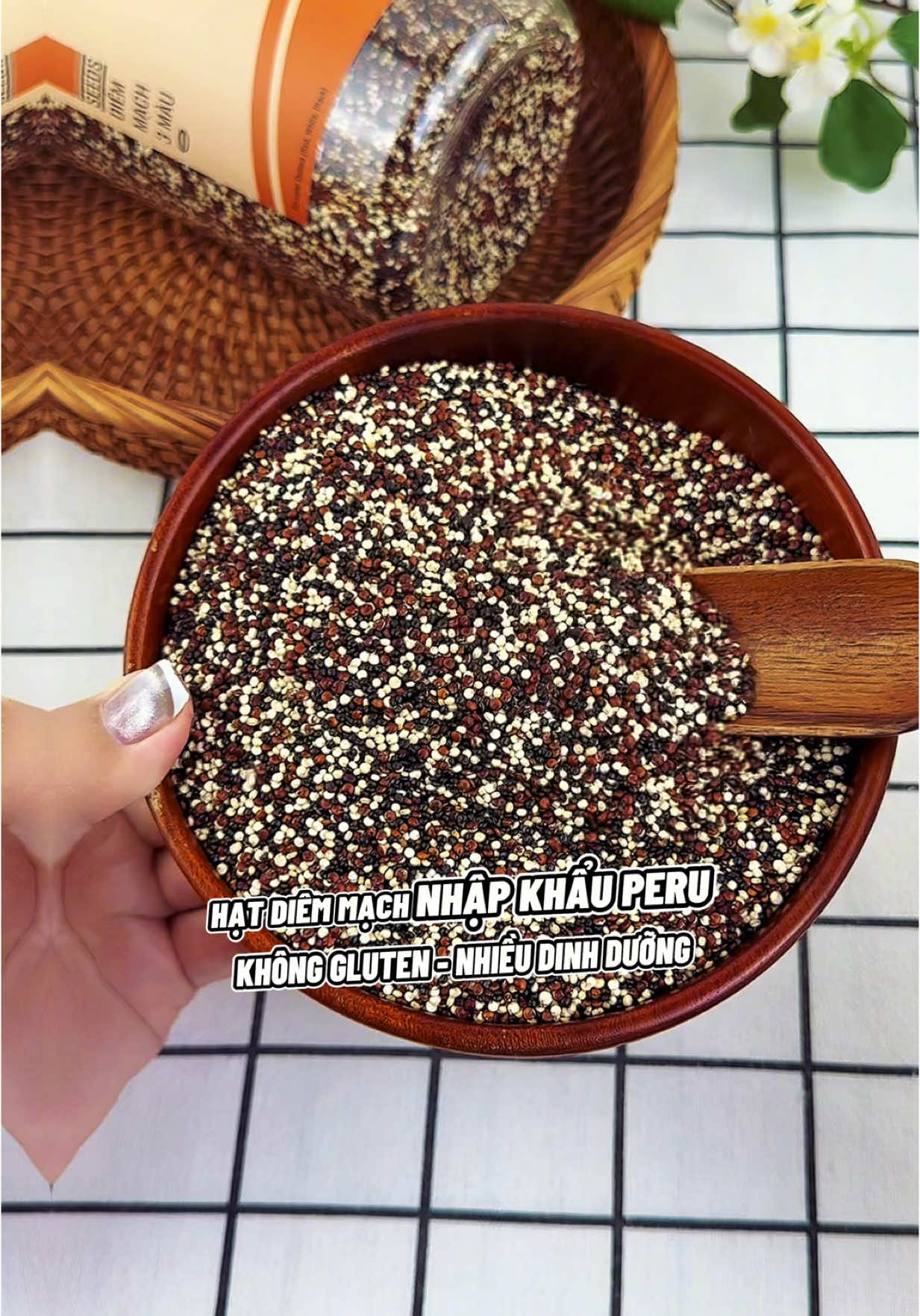 Hạt diêm mạch mix 3 màu DK Harvest không gluten, nhiều dinh dưỡng #thuongntb #tiemthuong #hatdiemmach #hatquinoa #hatdiemmachdkharvest #diemmach #dkharvest  @Tiệm Thương  @Tiệm Thương  @Tiệm Thương 