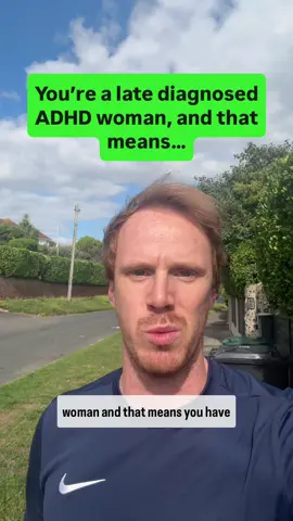 One for all the late diagnosed ADHD women 💚 #adhd 