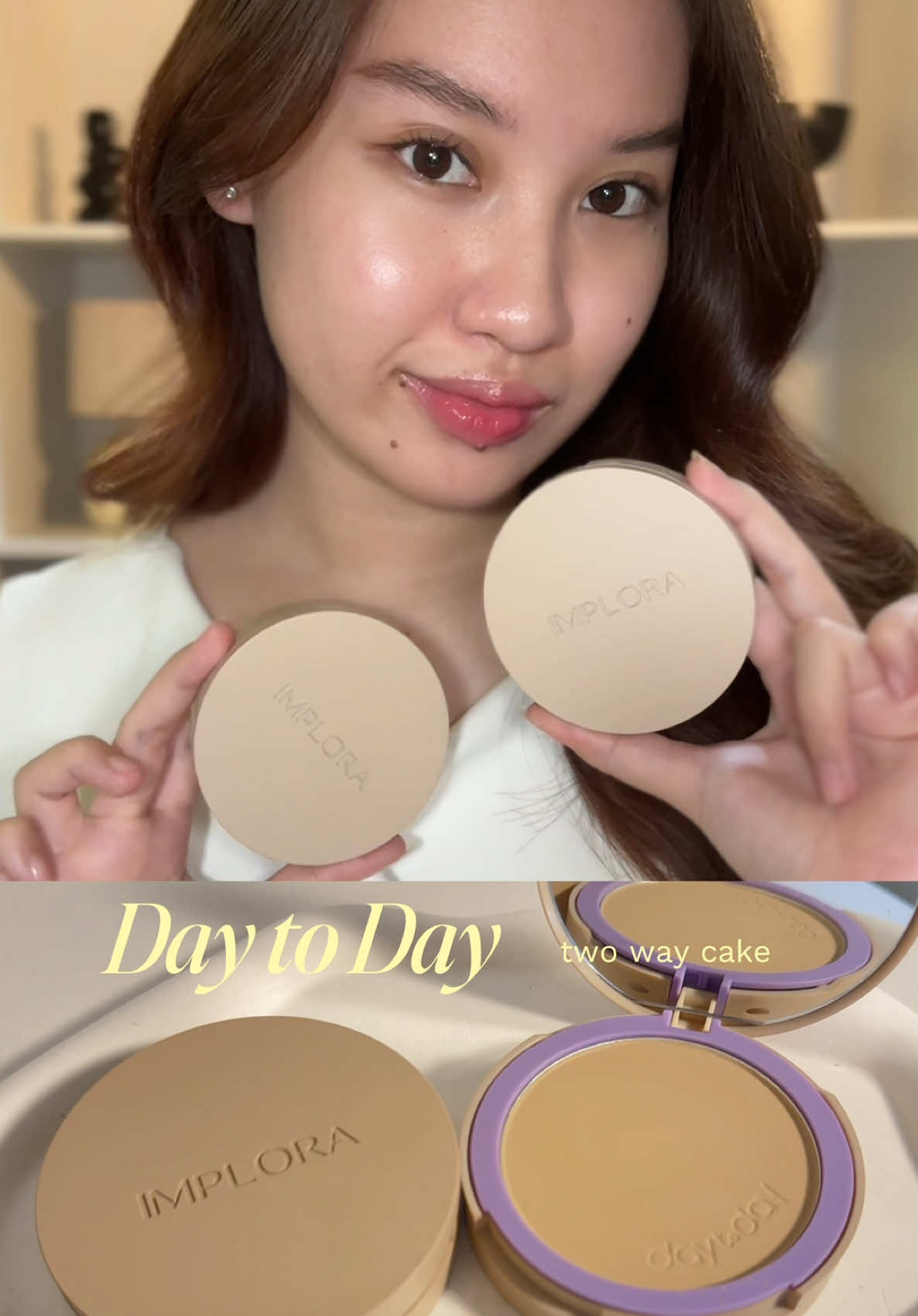 my skin, but better! matte, smooth, and protected every single day✨ #BeraniJadiAku #ImploraTwoWayCake 