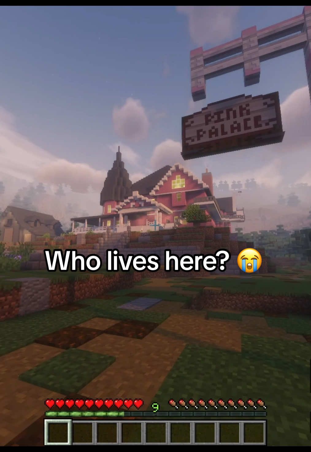 where am i? #Minecraft #shader #nostalgia #liminalspaces #coraline #pinkpalace #coralinemovie 