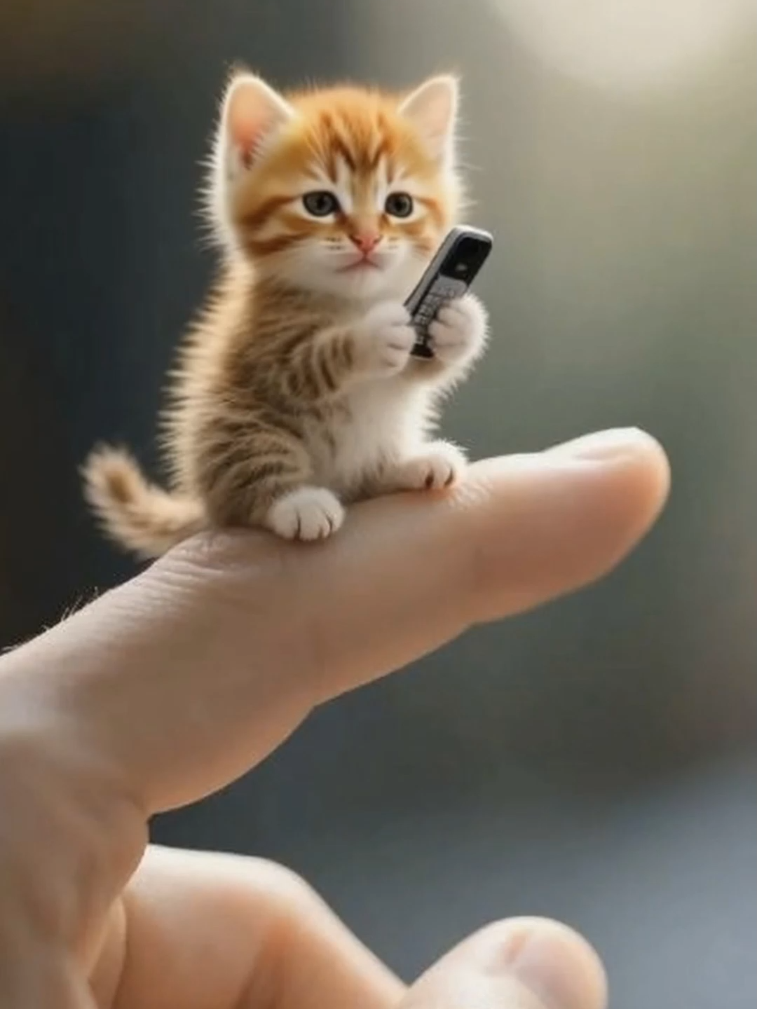 Cute Little Kitty Phoning Mama  #dreamface #cat #kitty #cutecat #catlipsync