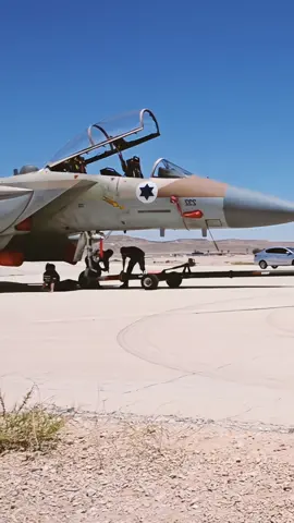 Israeli F-15 Fighter Jets Prepare Before Emergency Takeoff | #military #usmilitary #airforce #usairforce #aviation 
