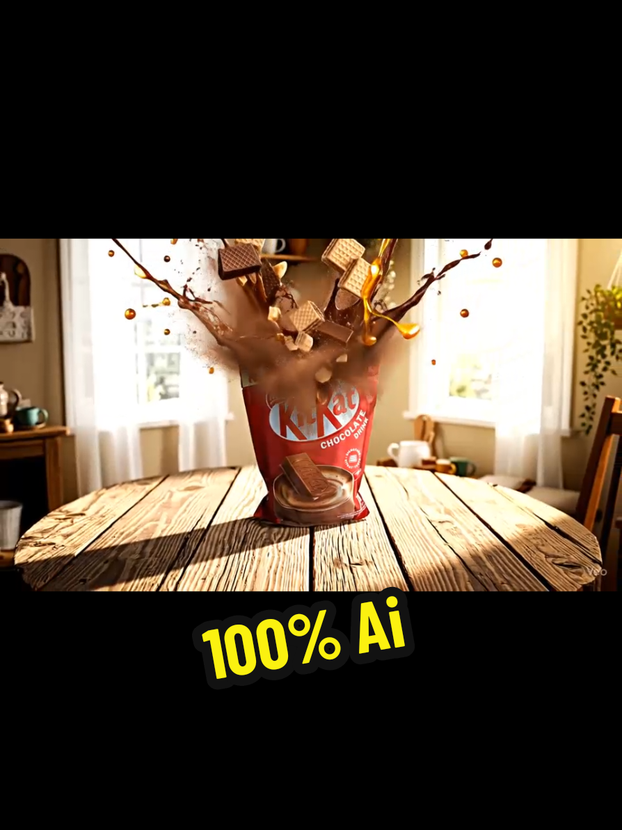 Made this while drinking a lekker cup of this stuff!  1. Take Pic of product  2. ChatGPT: Create JSON Prompt 3. VEO 3 - makes video.  #chatgpt #veo3 #prompt #nestle #kitkat 