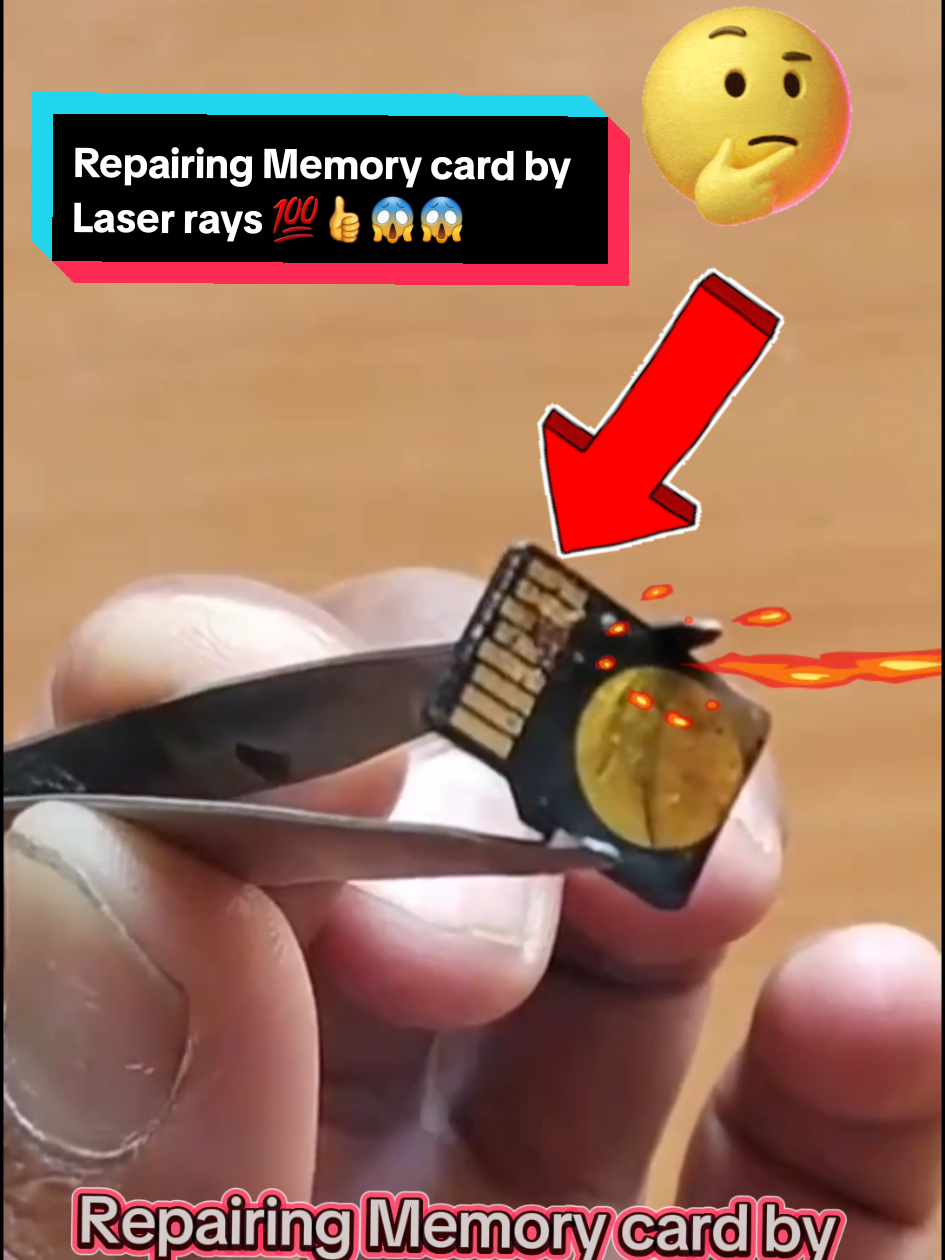 repairing Memory card by laser rays 💯👍😱😱 #fyp #secret #trick  #pleasedontunderreviewmyvedios🔥 #information #repair #vietnam #viewsproblem😭 